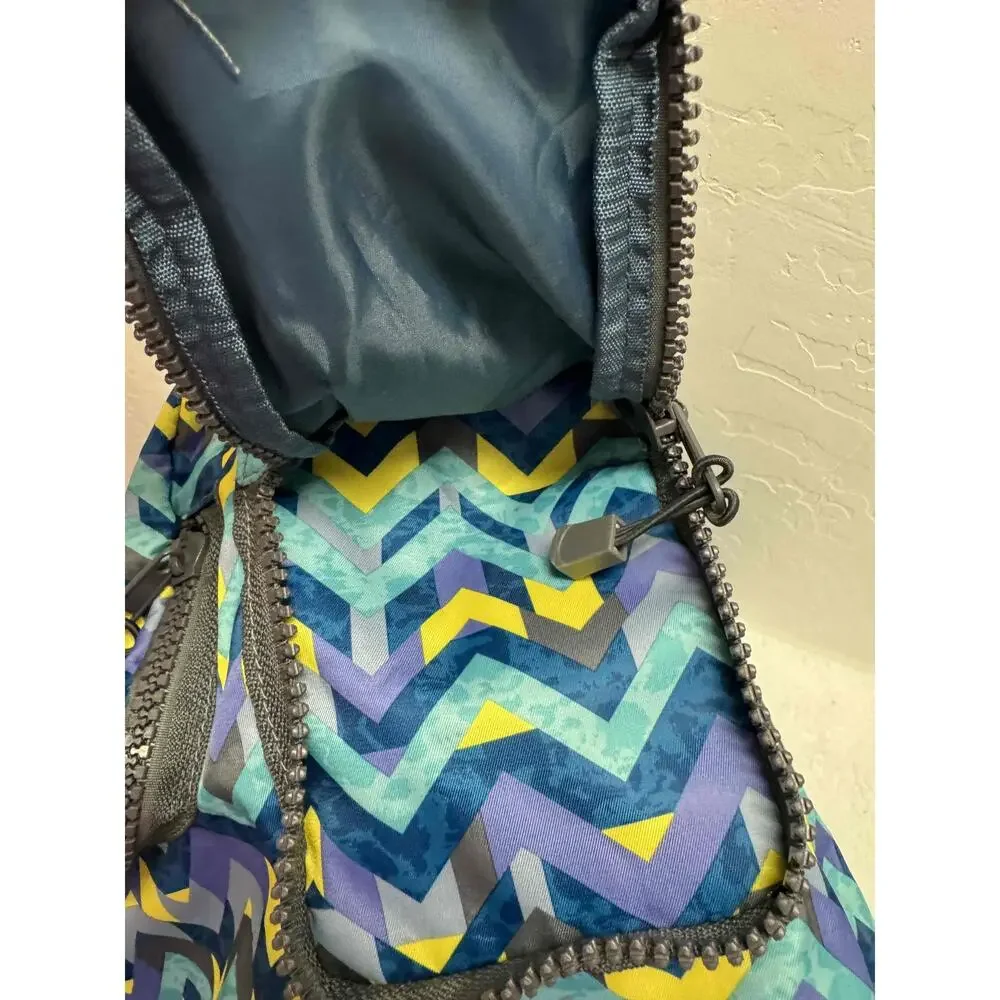 North Bend Multi-Color‎ Chevron Pattern Bucket Backpack